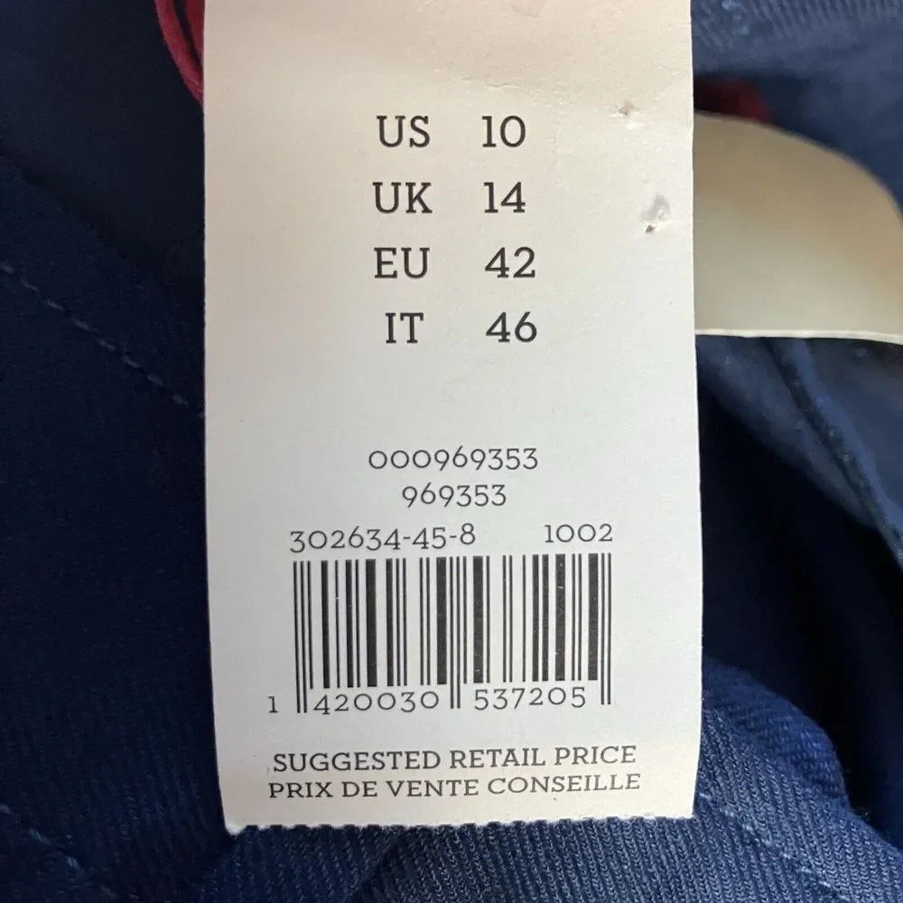 Banana Republic Heritage Pants‎ Womens 10 Basic Blue Linen Blend Single Pleated